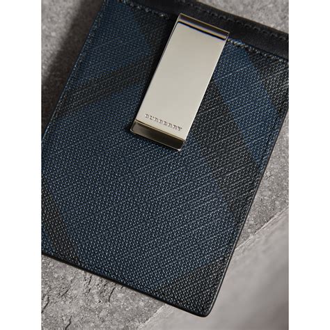 burberry card holder with money clip men|burberry wallet men's vintage.